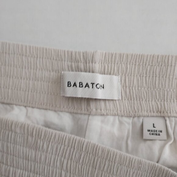Babaton Aritzia Tribute Cream Pull On Pants Size Large - Picture 11 of 11